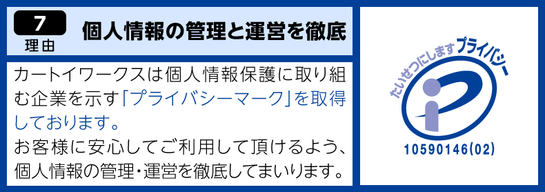 個人情報の取り扱い