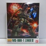 バンダイ MS-06R-1 ZAKU IIの箱画像。イラストが描かれている。