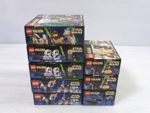 LEGO|レゴ|SYSTEM|STAR WARS|スターウォーズの箱画像。表紙にはロゴや写真が写っている。