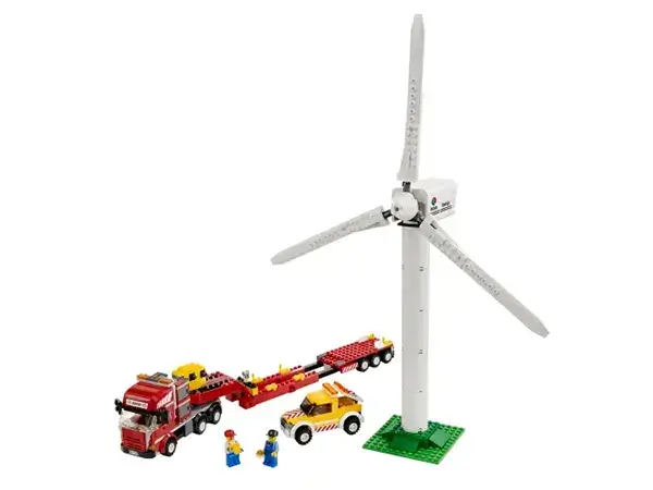 レゴ 風力発電タービンと輸送トラック 7747