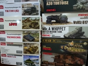 Amusing、MENG 1/35 戦車キット    プラモまとめて買取しています