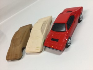 オリジナル ミニカー 約1/64 フェラーリ 308 GT4    木型   レジン製