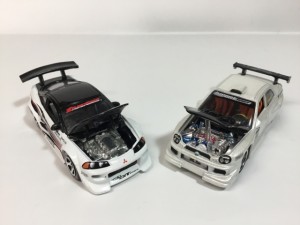 マッスルマシンスポコン ミニカー インプレッサ、エクリプス