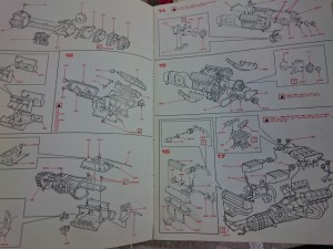 ポケール 1/8 フェラーリ F40 リバロッシ  組立 説明書2