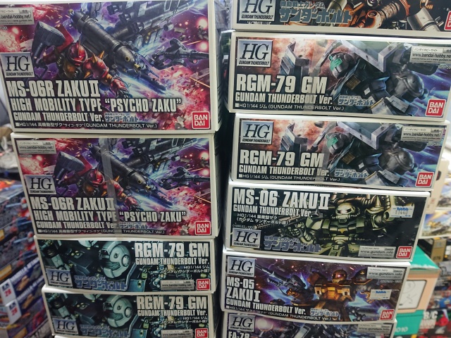 HG サンダーボルト系組立済み　まとめ売り ガンプラ買取実績】機動戦士ガンダムサンダーボルト、装甲騎兵