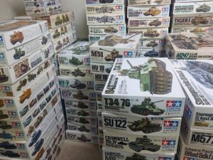 【出張買取】タミヤ、ドラゴン、アカデミー、トランぺッターなど戦車/戦闘機プラモデル多数を大阪府豊中市よりお売りいただきました