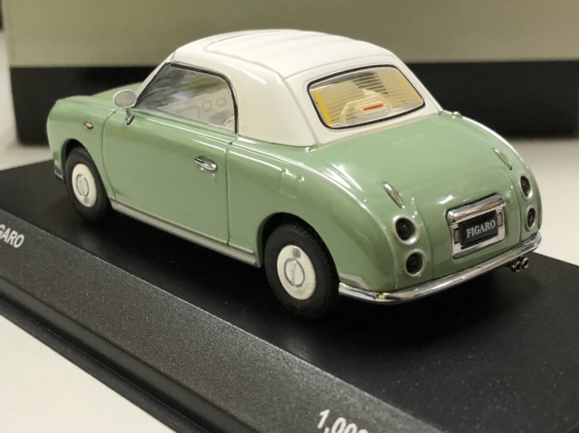 1/43 京商 日産フィガロ 青 ミニカー