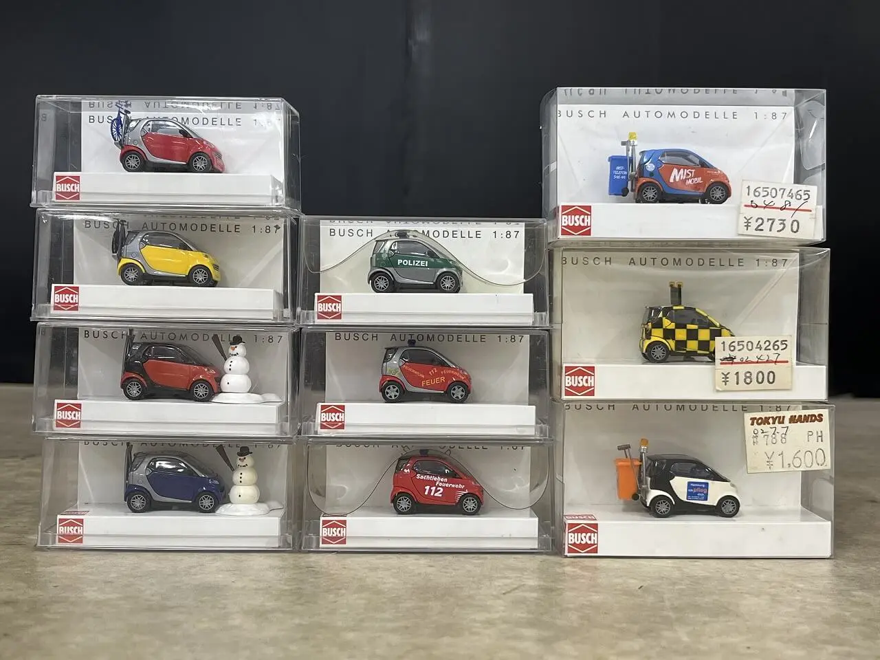 宅配】神奈川県川崎市のミニカー買取実績｜BUSH1/87ミニカー（スマート