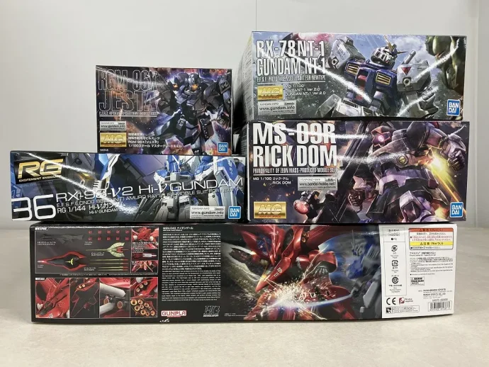 【宅配】秋田県秋田市のプラモデル買取実績｜ガンプラ「HGUC 1/144 ナイチンゲール」「MG 1/100 ガンダムNT-1 Ver.2.0」など