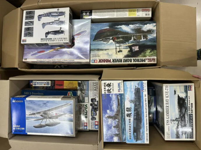 【宅配】徳島県徳島市のプラモデル買取実績｜フジミ「1/350 旧日本海軍航空母艦　飛龍」「1/350 旧日本海軍戦艦 扶桑」ハセガワ「1/350 日本海軍 軽巡洋艦 阿賀野」