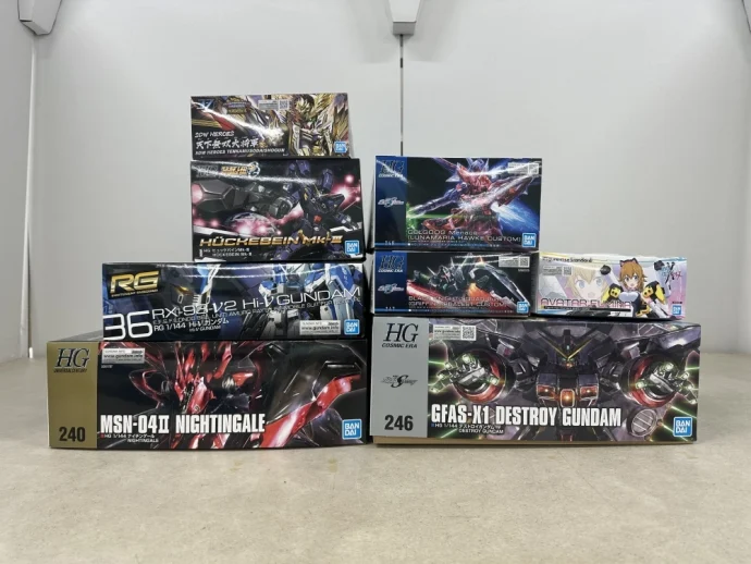 【宅配】群馬県前橋市のガンプラの買取実績｜バンダイ「HG デストロイガンダム」「HGUC ナイチンゲール」等々