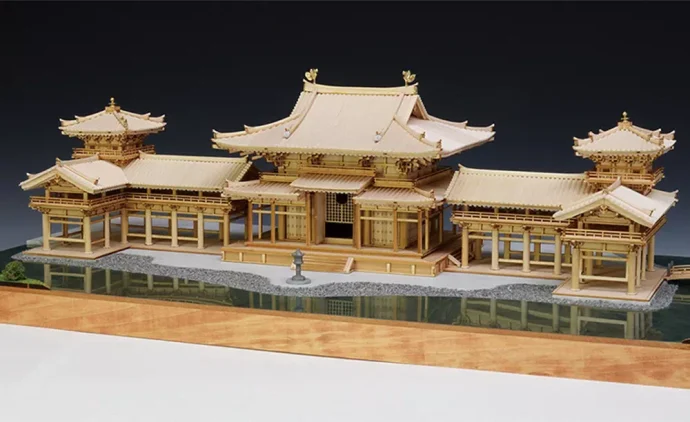 ウッディジョー 1/120 平等院 鳳凰堂