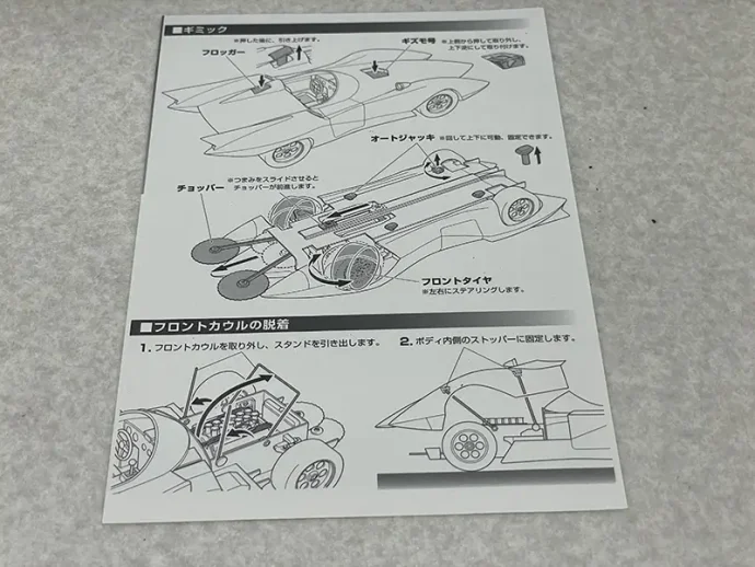 シュインハース PReMo1/18 マッハ号　マニュアル
