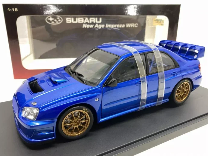 オートアート 1/18 インプレッサWRC 2003 プレーンブルー