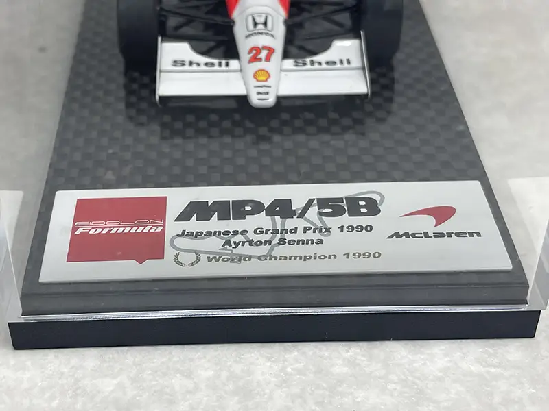 A.セナ メイクアップ マクラーレンホンダ 1990 プレート