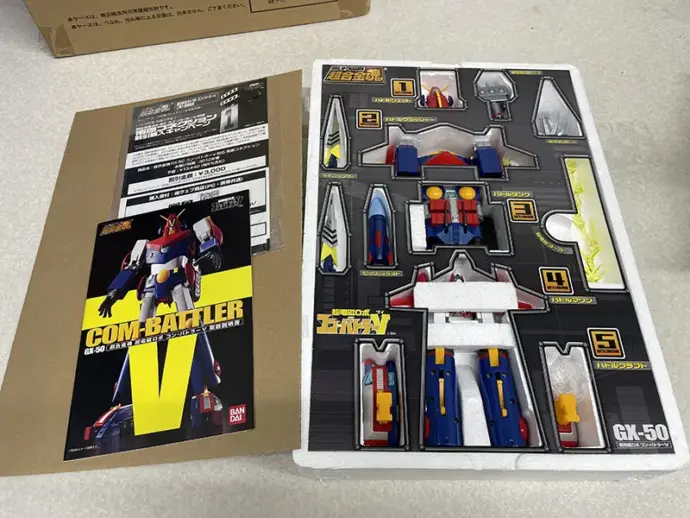 超合金魂GX-50 超電磁ロボコン・バトラーV/南原コネクション 中身