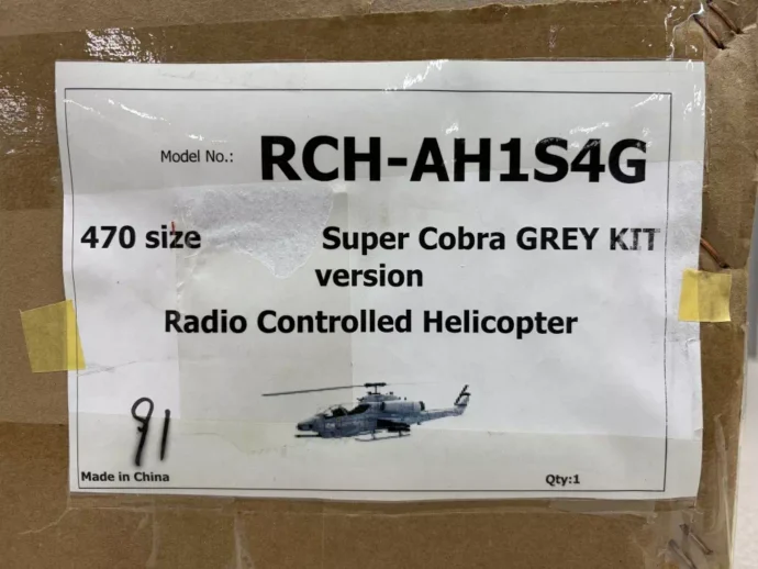 ROBAN MODEL 470 AH-1W SRF Super Cobra GLAY KIT
