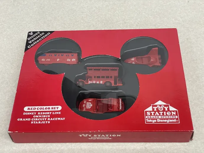 ディズニービークルコレクション レッドカラーセット パッケージ