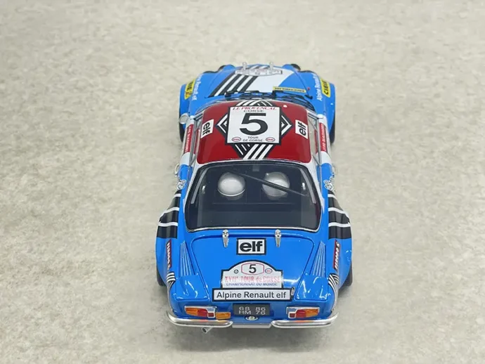 京商 1/18 アルピーヌ A110 1973 Tour de Corse Rally #5　背面
