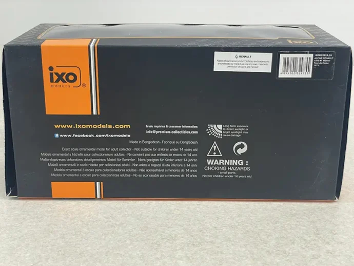 ixo 1/18 アルピーヌ ルノーA110 #1　パッケージ