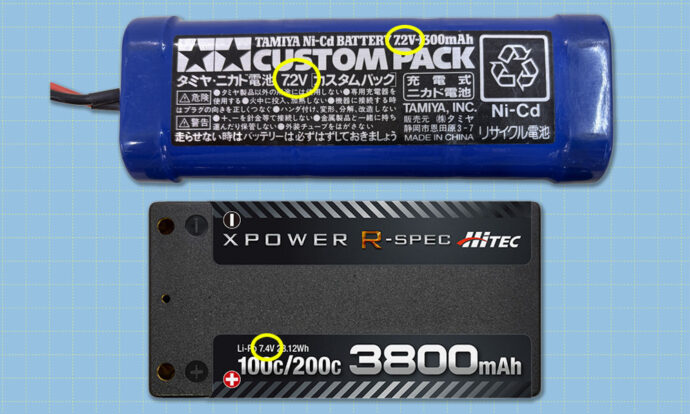 バッテリー　電圧