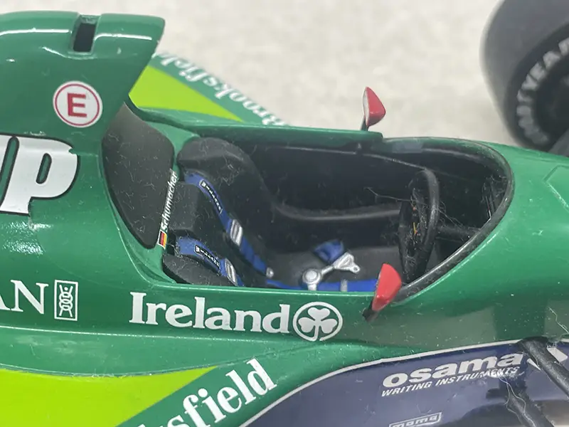 PMA MINICHAMPS 1/18 ジョーダンフォード191 GP1991 7UP ＃32　シート