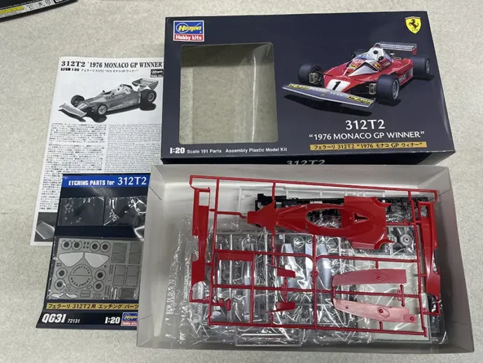 ハセガワ 1/20 フェラーリ312T2 1976　モナコGPウィナー