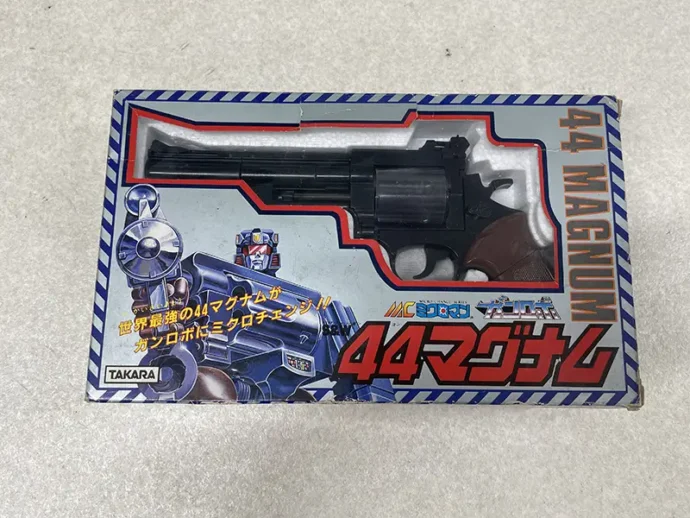 タカラ『ミクロマン(ニューミクロマン)』ガンロボ44マグナム パッケージ