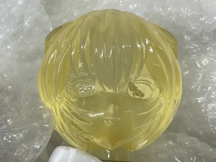 綾波レイ/惣流・アスカ・ラングレー 半身像 レジンキャストキット 透明TYPE 綾波レイ頭部