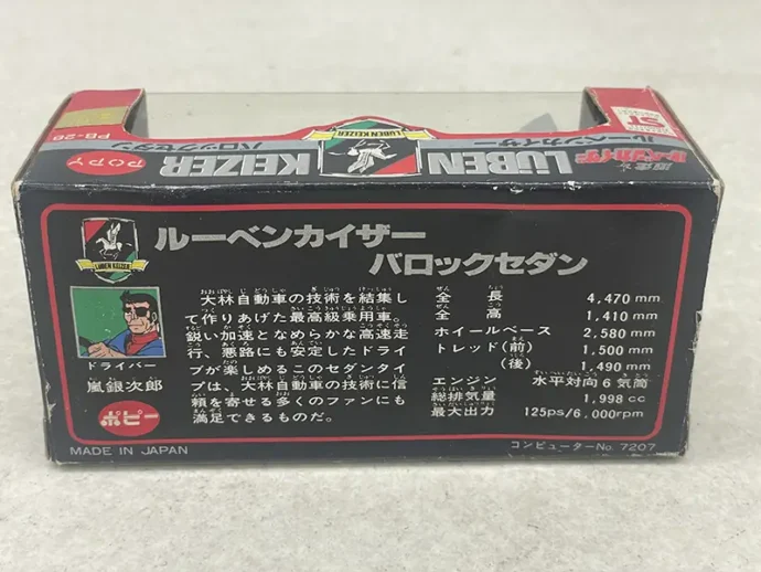 ポピニカ バロックセダン パッケージ裏面