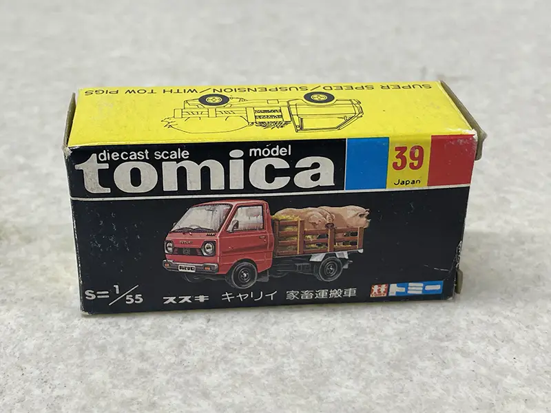 トミカ(黒箱)39 スズキキャリィ家畜運搬車 パッケージ