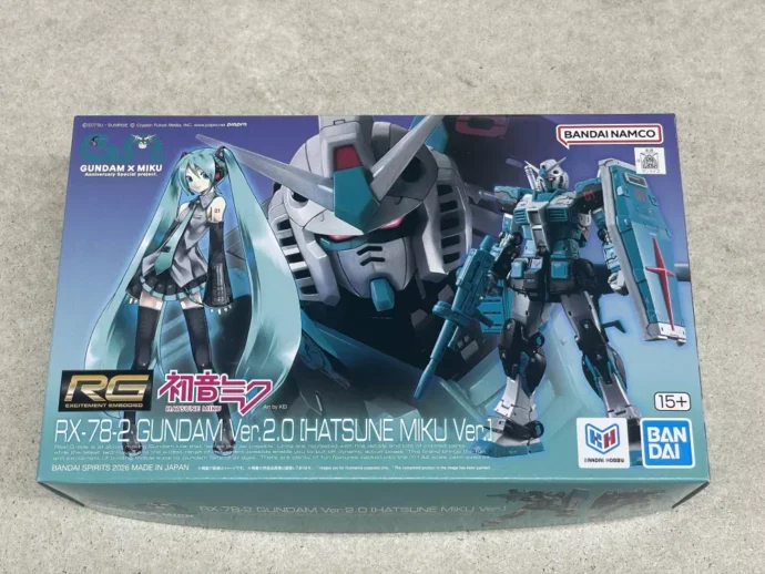 RG 1/144 RX-78-2 ガンダム Ver.2.0[初音ミクVer.]